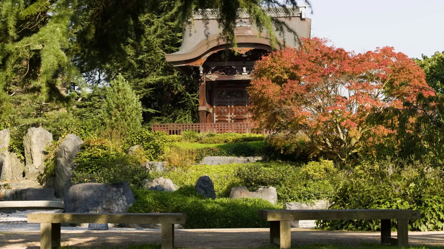 A view of the Japanese Gateway at Kew 