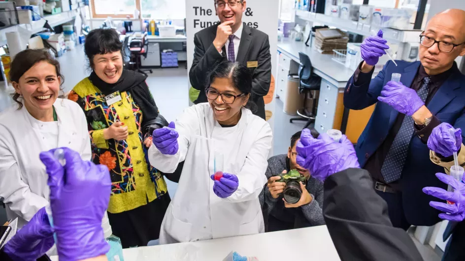 Group of researchers in the lab