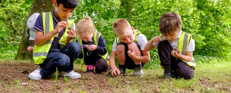 Children on a school session at Wakehurst 