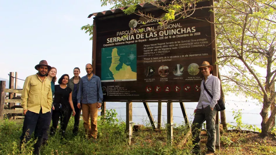 The botanists and horticulturalists group photo in Serrania de las Quinchas