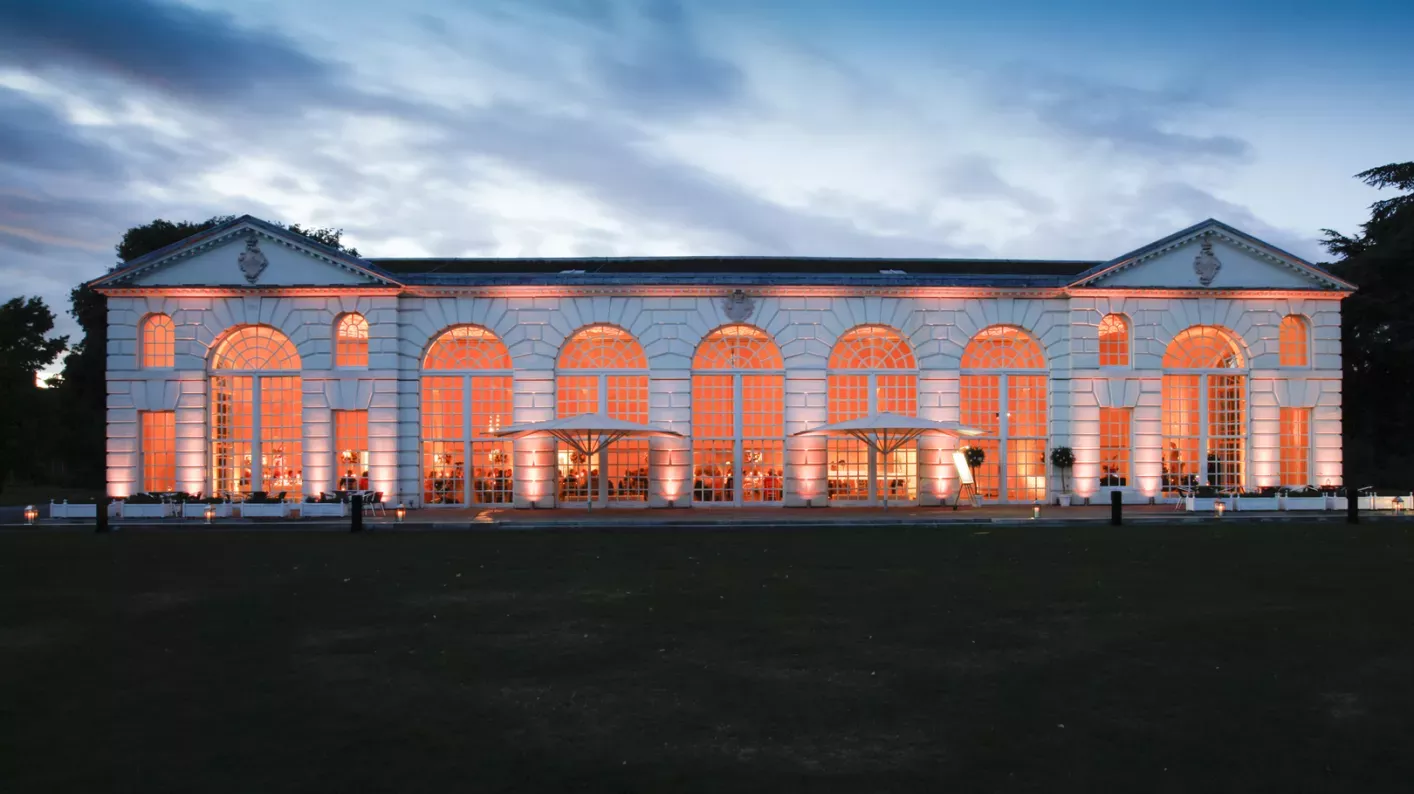 The Orangery at night 